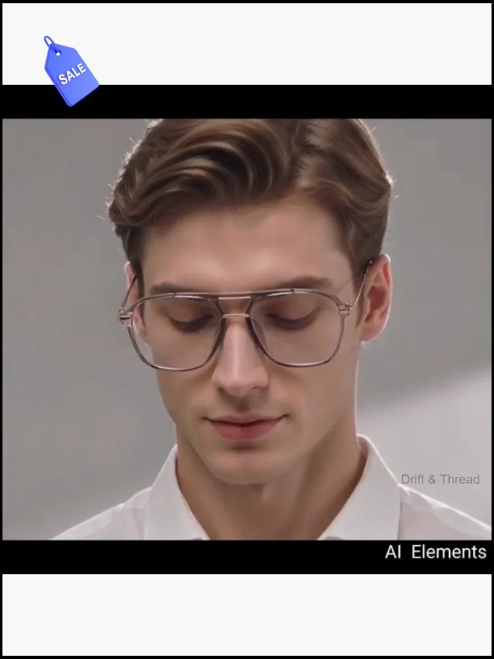 Oversized Aviator Blue Light Blocking Glasses for Women Men TR90 Frame Anti Eye